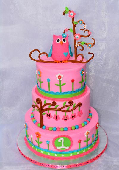 Look whoo's turning one!! - Cake by Cake d'Arte