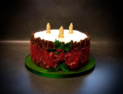 Christmas candle cake - Cake by Vanessa 