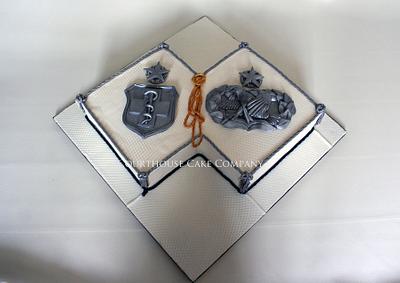 AirForce Retirement Cake - Cake by CourtHouse Cake Company