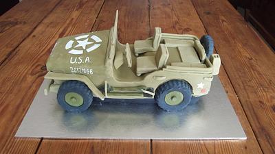 WW11 Willys Jeep cake - Cake by lovemuffins by clair