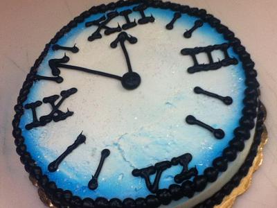 New Years Clock - Cake by cakes by khandra