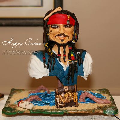 jack sparrow  - Cake by Dina Wagd Alhwary