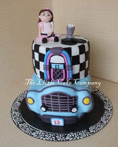 50's theme cake - Cake by The Little Cake Company