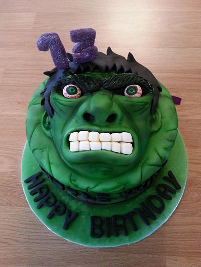 Incredible Hulk - Cake by Kate