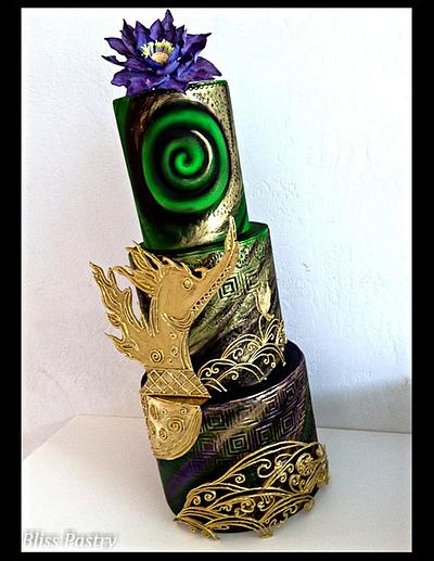 Golden Dragon - Cake by Bliss Pastry