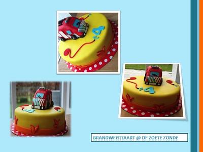 Firetruck cake - Cake by marieke