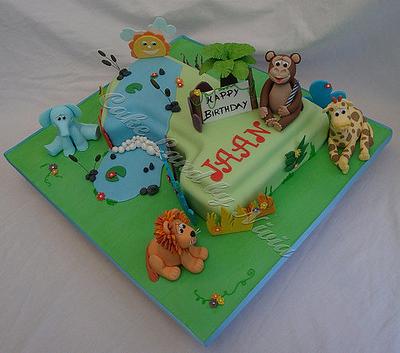 Jungle birthday cake - Cake by Nivia