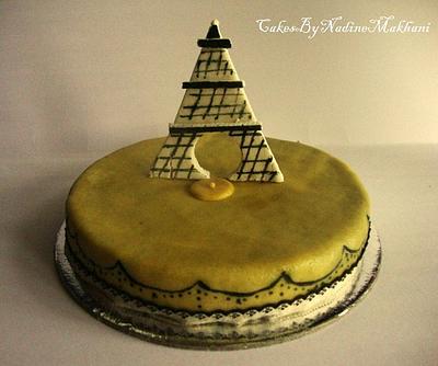 La Tour Eiffel  - Cake by Nadine Makhani