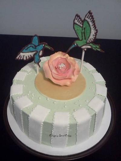 Humming bird birthday - Cake by Jenifer Crespo-Martinez 