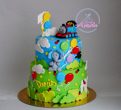 first birthday theme cake - Cake by Torte Amela