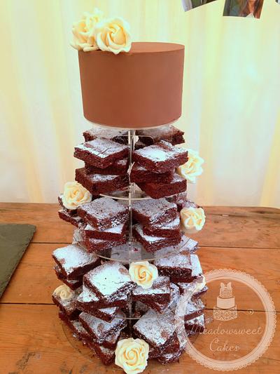 Chocolate Brownie Tower - Cake by Meadowsweet Cakes
