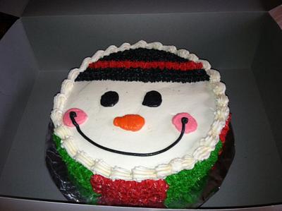 Snowman Cake - Cake by Bridget