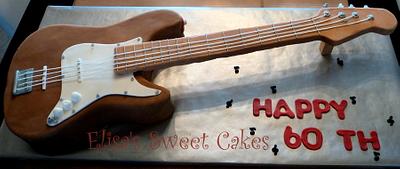 Electric Guitar Cake - Cake by Elisa's Sweet Cakes