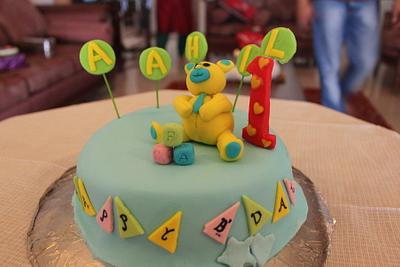 Teddy birthday cake - Cake by Niha Naina