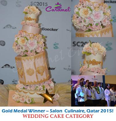 Whimsical Cake meets Traditional Elegance  - Cake by Caramel Doha