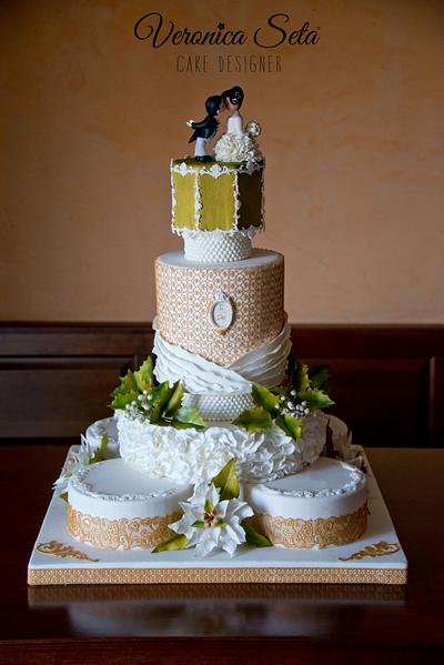 A Christmas Wedding Cake - Cake by Veronica Seta
