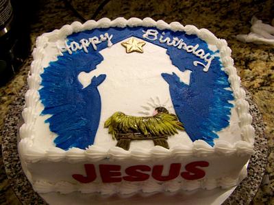 Happy Birthday Jesus - Cake by Theresa