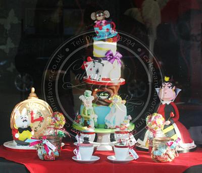 Alice in wonderland dessert table - Cake by Cakes and Favors