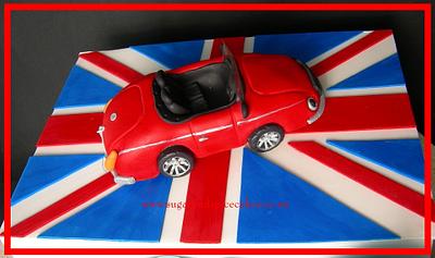 British themed custom cake - Cake by Mel_SugarandSpiceCakes