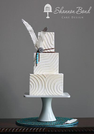 Boho Buttercream Wedding Cake - Cake by Shannon Bond Cake Design