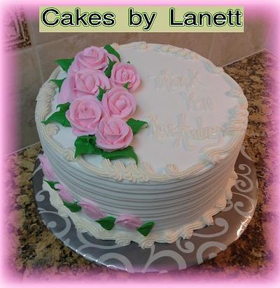 Roses - Cake by Lanett