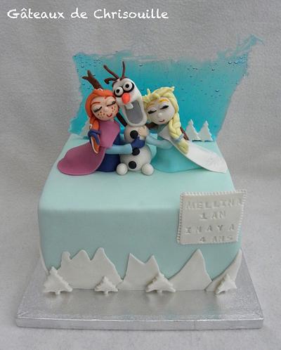 Anna, Elsa et Olaf - Cake by Gâteaux de Chrisouille