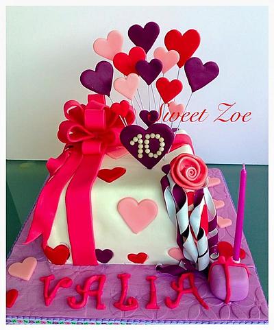 Box Cake - Cake by Dimitra Mylona - Sweet Zoe Cakes