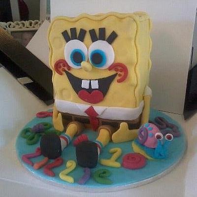 3D Spongebob  - Cake by Kelly Robinson