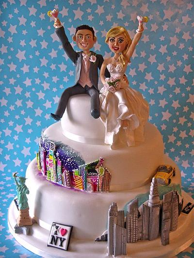New York wedding cake - Cake by Lynette Horner