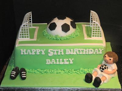 football  - Cake by d and k creative cakes