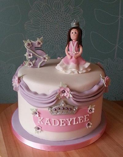 A princess for a princess!  - Cake by lisa-marie green