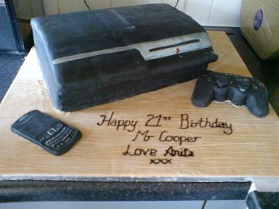 Playstation 3  - Cake by PipsNoveltyCakes