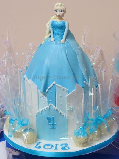 Elsa princess cake & cakepops - Cake by Sugar-pie