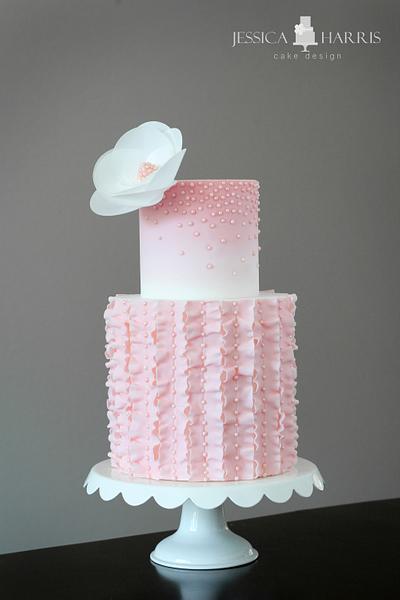 Sweet Romantic Ruffles - Cake by Jessica Harris