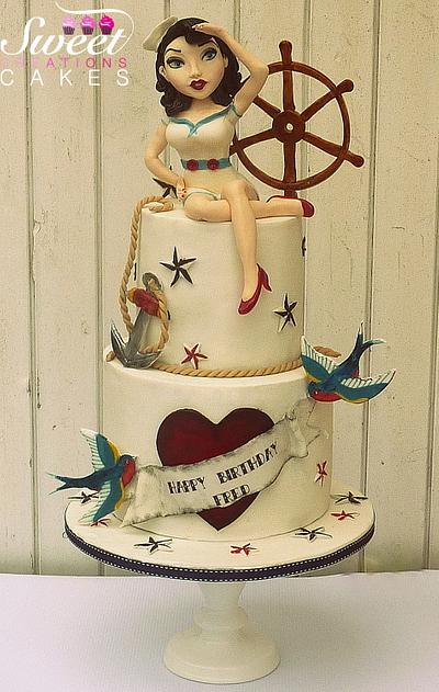 Sailor Jerry Pin-up  - Cake by Sweet Creations Cakes