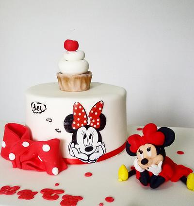 Minnie  - Cake by Sabrina Adamo 