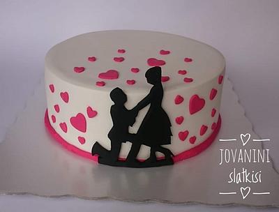 Engagement cake - Cake by Jovaninislatkisi