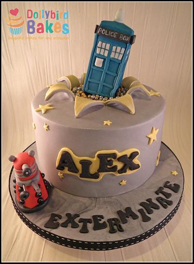 Dr Who Tardis cake - Cake by Dollybird Bakes