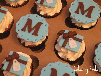 Monogrammed Anniversary Cupcakes - Cake by Becky Pendergraft