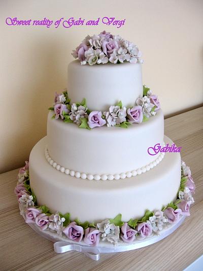 Wedding cake - Cake by Gabika