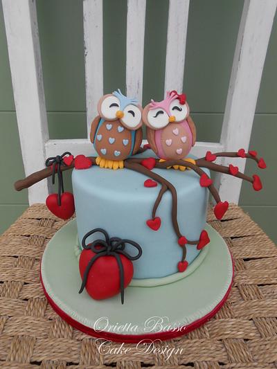 Owls in love - Cake by Orietta Basso