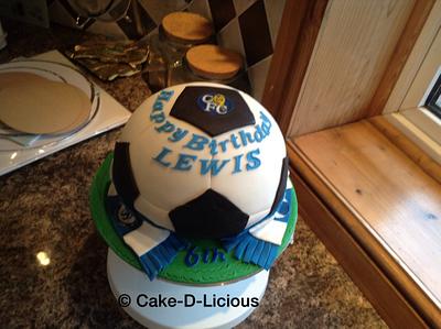 Chelsea football cake - Cake by Sweet Lakes Cakes