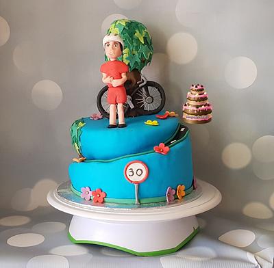 Mountain bike cake - Cake by Pluympjescake