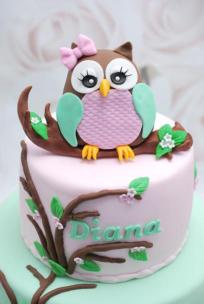 Owl birthday cake - Cake by Cofetaria Dana