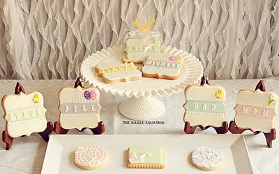 Easter Table Setting Plaque Cookies - Cake by Melissa