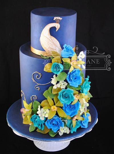 Peacock - Cake by 21 Cake Lane