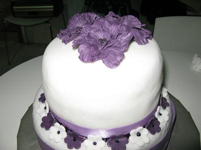 2 tiers purple cake - Cake by Sugar&Spice by NA