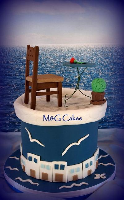 Summer in the Greek Islands! - Cake by M&G Cakes