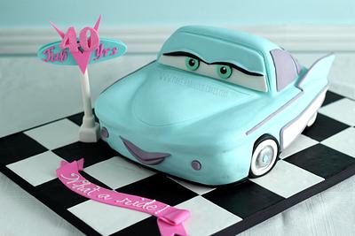 My 40th Birthday Cake - It's Flo from Cars the movie - Cake by Make Fabulous Cakes