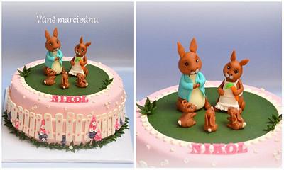 Rabbit family - Cake by vunemarcipanu